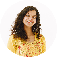Student in an online tutoring session